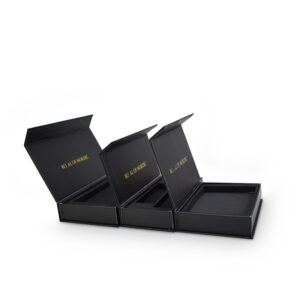 Custom Printing Rigid Paperboard Luxury Magnetic Gift Box Black