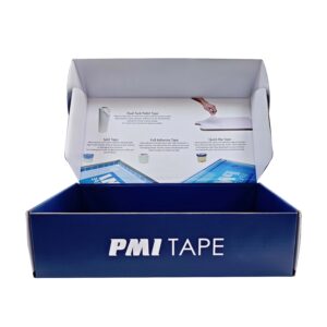 Custom CMYK Printed Durable Mailer Packaging box Blue