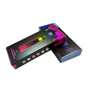 Vape pen packaging holographic foil slide drawer box custom printing