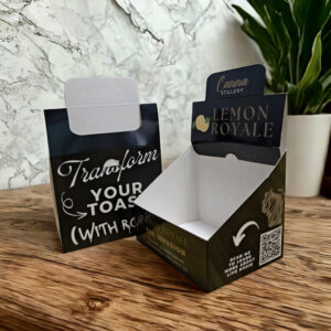 Paper Display box with perforated Tear Line
