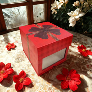 Square Big Magentic Gift Box With Clear Flim Window