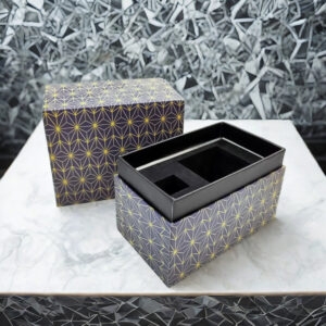 Luxury Lid Base Gift Box Gold Stamping Logo