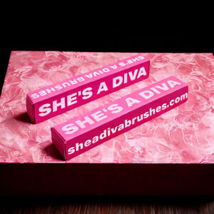 ‌Rose Pink Cosmetic Paper Box Packaging With Sliver Foil Logo