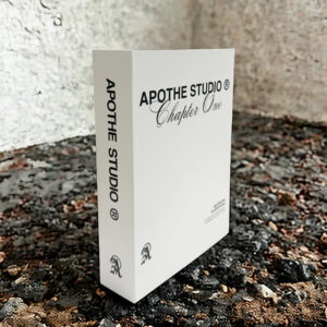 White Book Box With Black Printing Black Inside