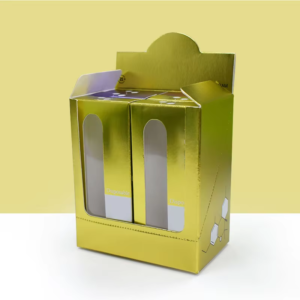 Silver Foil Paper Box UV Custom Printing