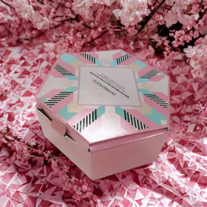 Hexagon Shape Box Outside Inside Printing